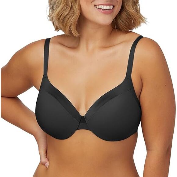 New Maidenform Womens 36DD Black Comfort Devotion Underwire Convertible Bra - Picture 1 of 6